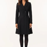 Vestido Tipo Blazer Manga Longa Mariana Preto