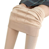 Meia Calça Legging Térmica Forrada de Lã Nude