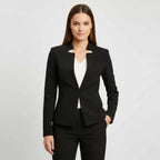 Blazer Alfaiataria Preto Corte Slim Acinturado