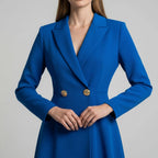 Vestido Tipo Blazer Manga Longa