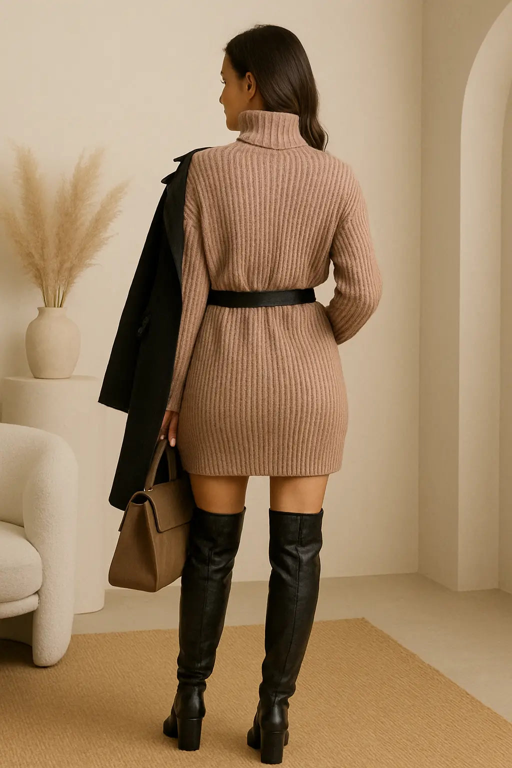 Vestido de Tricot Oversized 